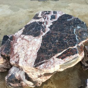 Bàn ghế đá tự nhiên Hòa Bình đá báo hồng