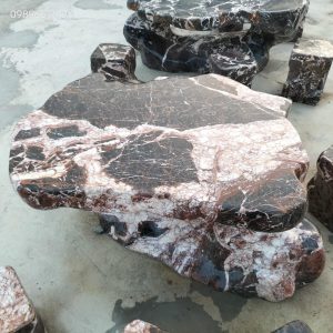 Bàn ghế đá tự nhiên Hòa Bình đá báo hồng