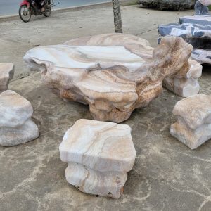 bàn ghế đá tự nhiên