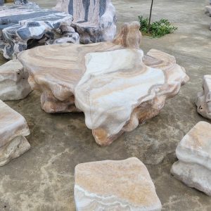 bàn ghế đá tự nhiên