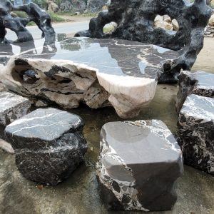 bàn ghế đá tự nhiên