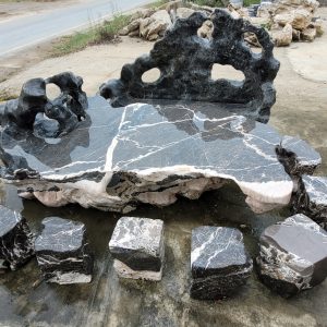 bàn ghế đá tự nhiên