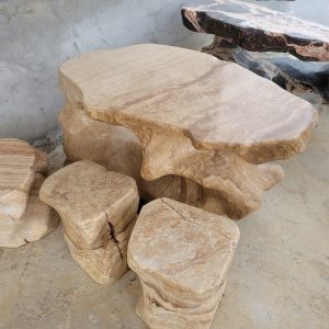 bàn ghế đá tự nhiên