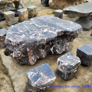 bàn đá tự nhiên đá báo hồng