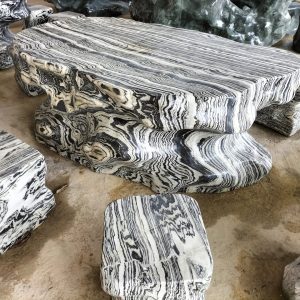 bàn ghế đá tự nhiên đá tuyết sơn