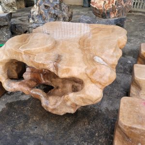 bàn ghế đá tự nhiên cẩm thạch