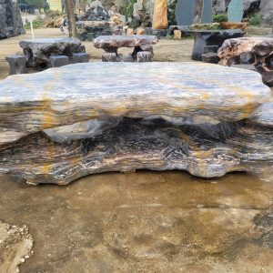 bàn ghế đá tự nhiên nguyên khối (4)