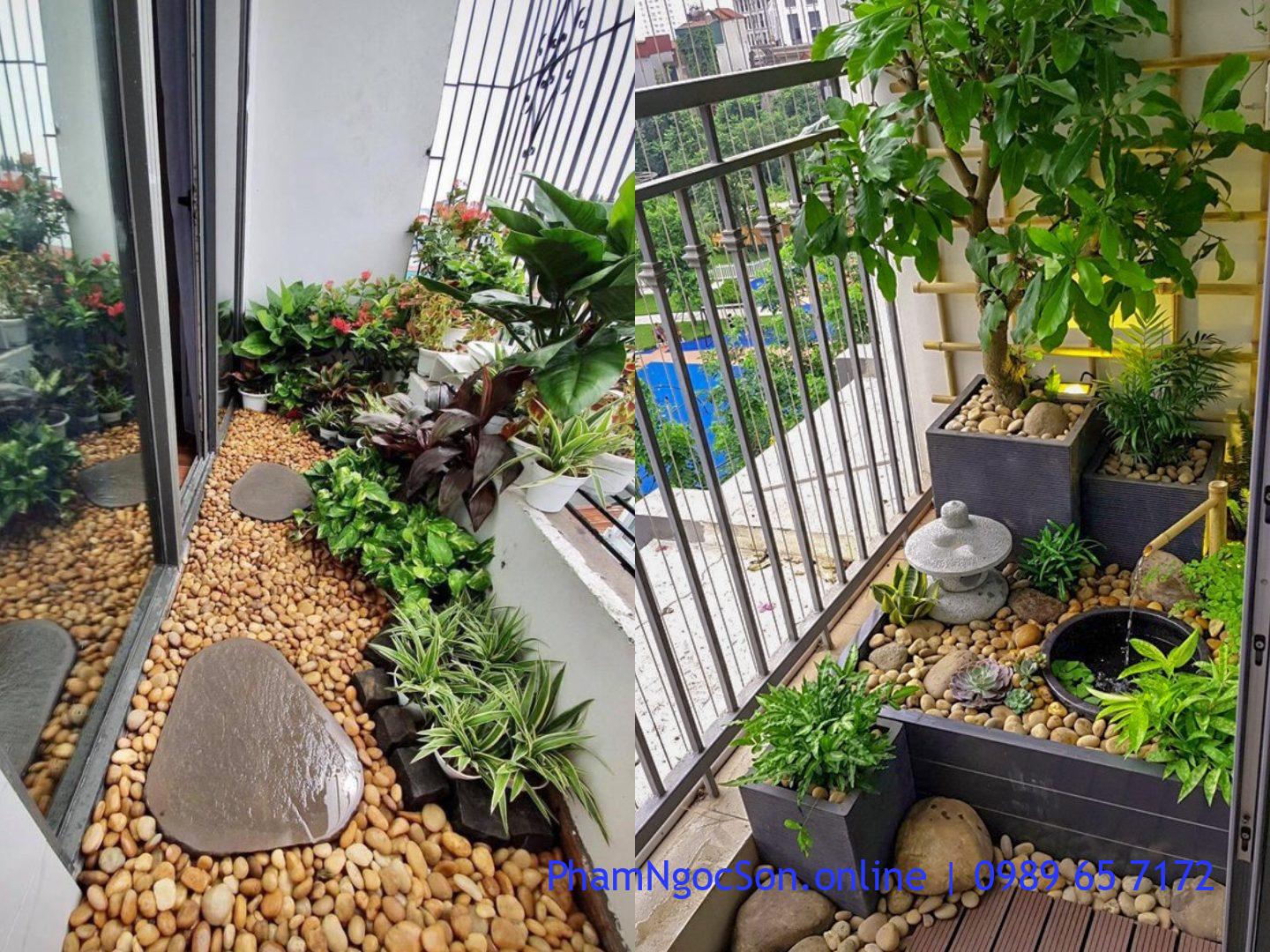 Trang trí ban công chung cư Hà Nội