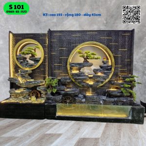 Thác nước phong thủy để trong nhà, thác nước phong thủy trong nhà
