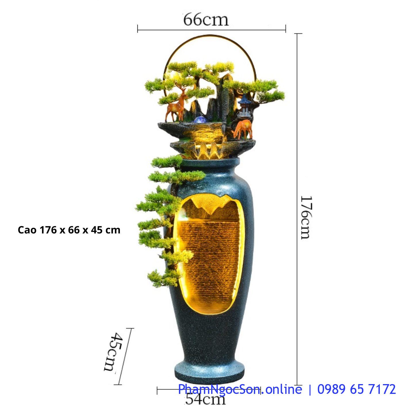 mua thác nước phong thủy lục bình ở hcm, Tiểu cảnh thác nước phong thủy