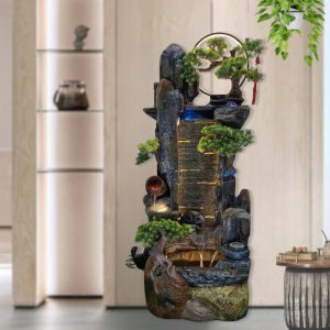 thác nước phong thủy tiểu cảnh