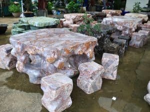 nơi bán bàn đá tự nhiên nguyên khối tại xưởng
